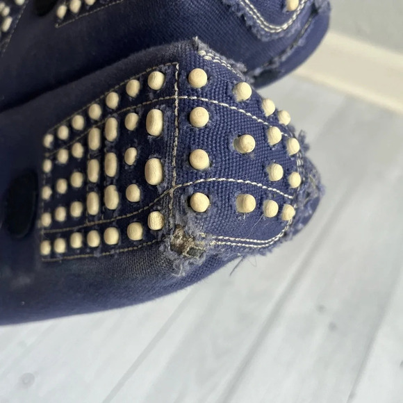 Del Toro Navy Blue Loafers Size 11 main image 4